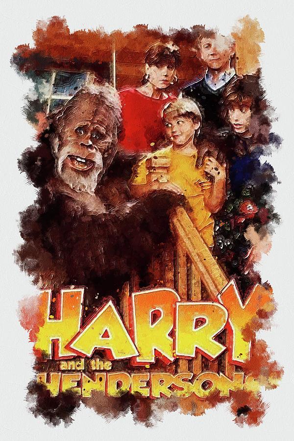 Tv Show Harry And The Hendersons Digital Art by Garett Harold | Pixels