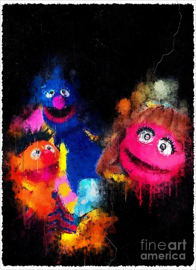 Tv Show Play With Me Sesame Digital Art By Carrie Stanton Fine Art America