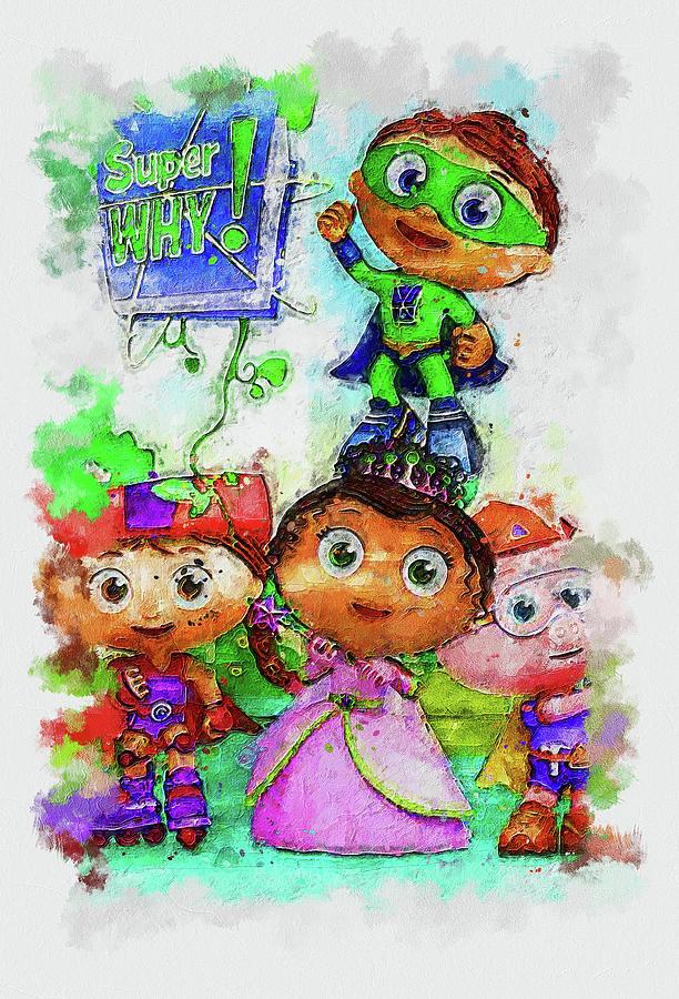 TV Show Super Why Digital Art by Garett Harold | Pixels