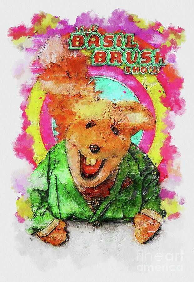 Tv Show The Basil Brush Show Mixed Media by Emelia Marquardt Fine Art