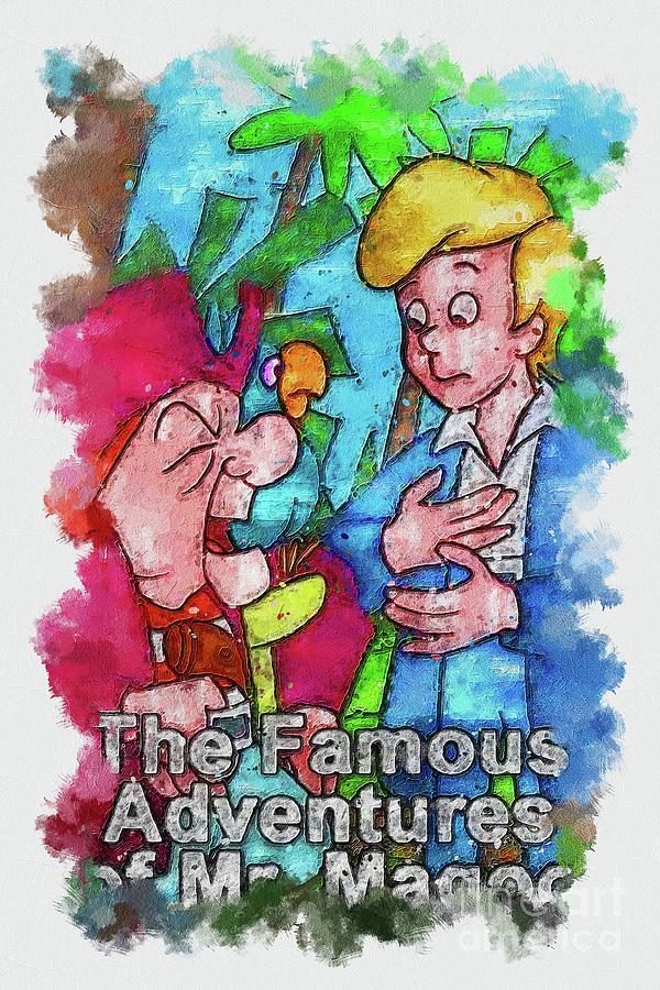 Tv show the famous adventures of mr magoo mixed media by emelia