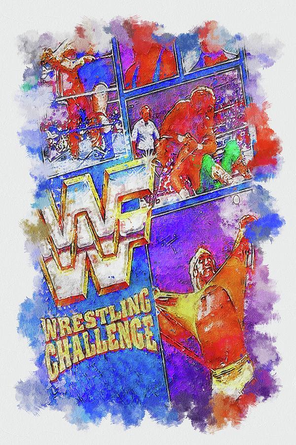 Tv Show Wwf Wrestling Challenge Art Digital Art By Garett Harold Fine