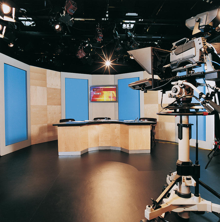 TV Studio and a TV Camera Photograph by Digital Vision.