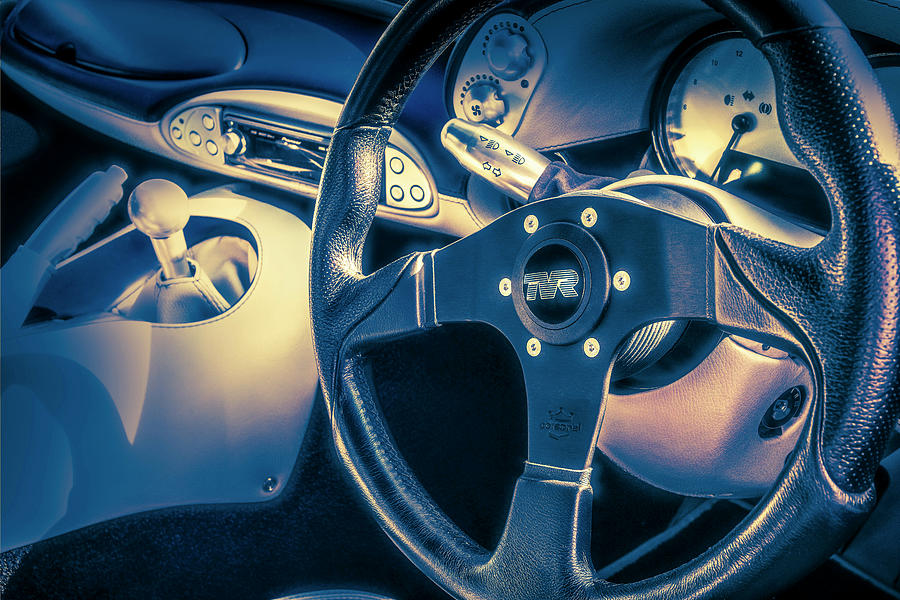 TVR T350 steering wheel Photograph by Carl H Payne