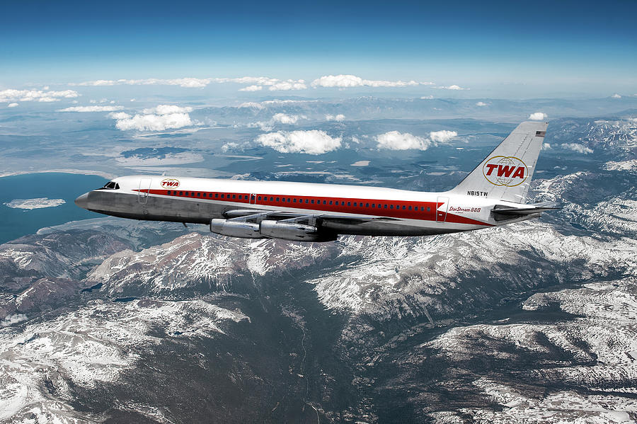 TWA Convair CV-880 Mixed Media by Erik Simonsen - Fine Art America