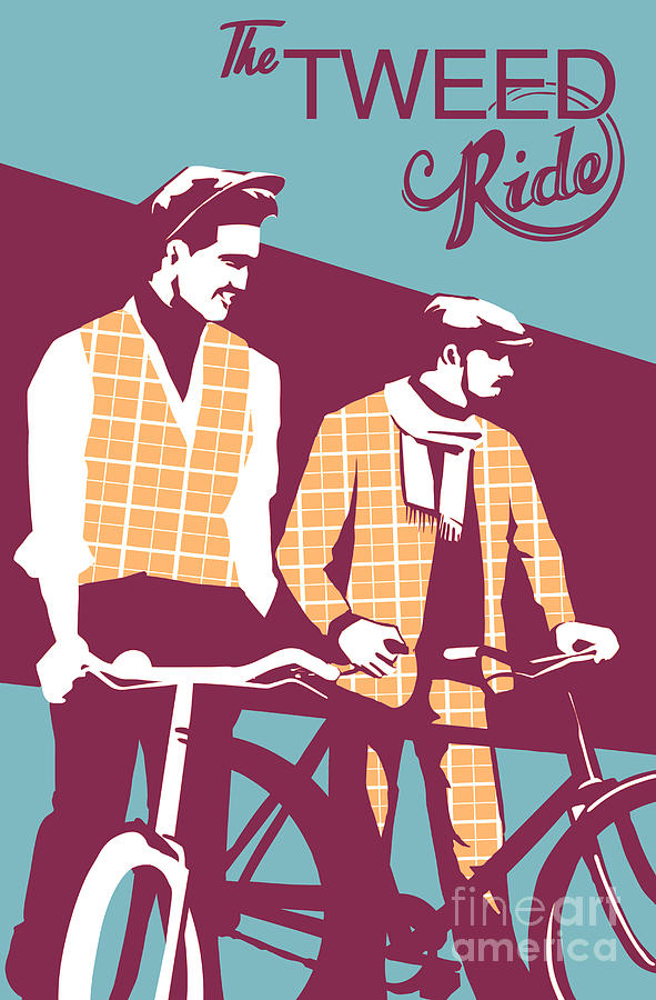 Tweed Ride Cycle Poster Painting by Sassan Filsoof