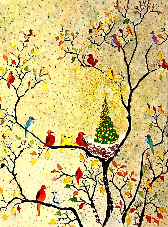 Tweeting you a Christmas Painting by Grant Nixon