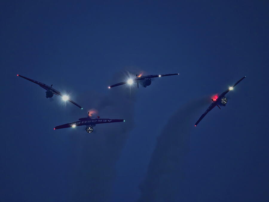 Twilight Air Show - WOW 2023 - 6 Photograph by Dale Kauzlaric Twilight Air Show - WOW 2023 - 6 Photograph by Dale Kauzlaric