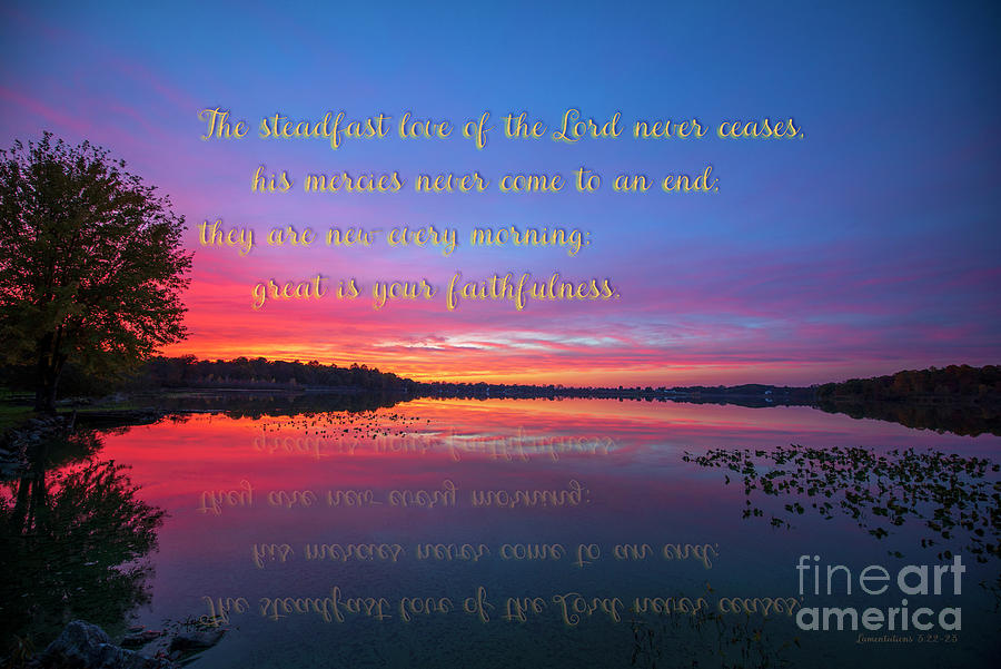 Twilight and Bible Verse Photograph by David Arment | Fine Art America