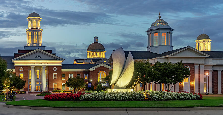 Twilight at CNU Photograph by Jerry Gammon