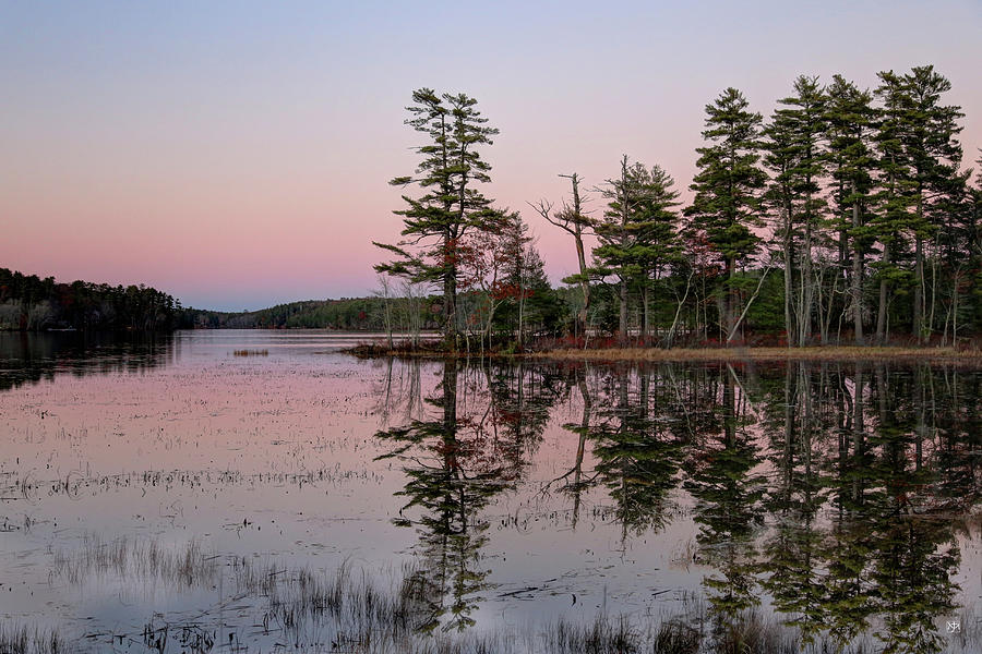 Twilight at Damariscotta Lake Photograph by John Meader