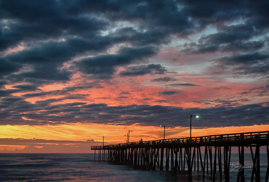 Twilight at Nags Head Pier #4746 Photograph by Dan Beauvais