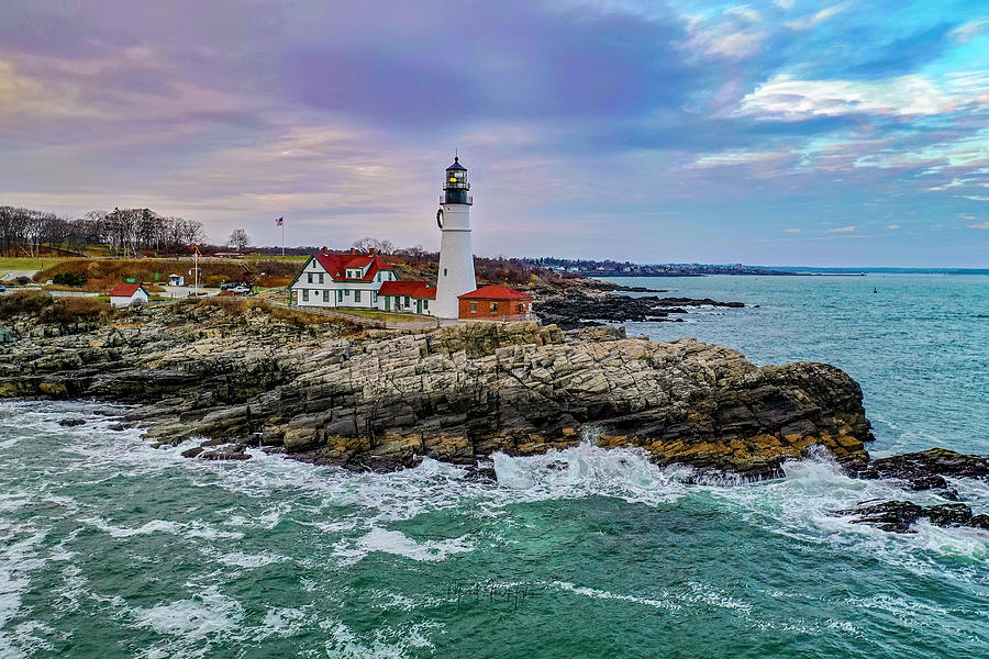 Twilight at Portland Head by Michael Hughes Twilight at Portland Head by Michael Hughes