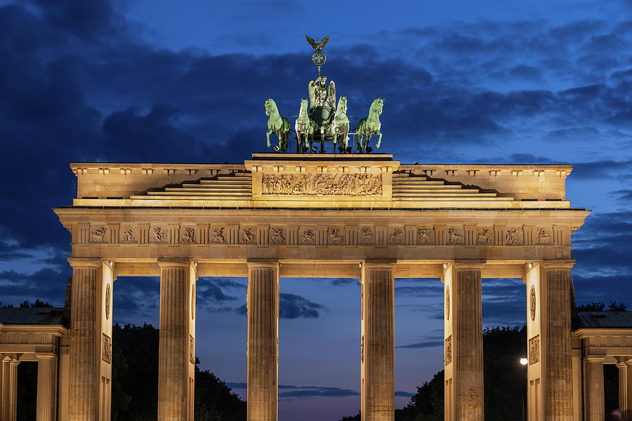 Twilight At The Brandenburg Gate Photograph by Artur Bogacki