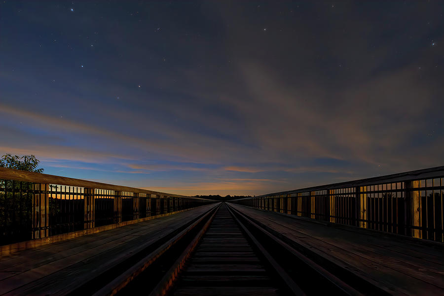 Twilight at the Viaduct Photograph by Wade Aiken