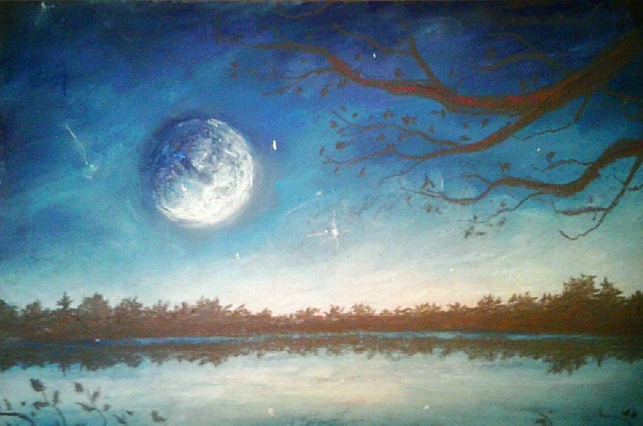Twilight Dreaming Painting by Jen Shearer
