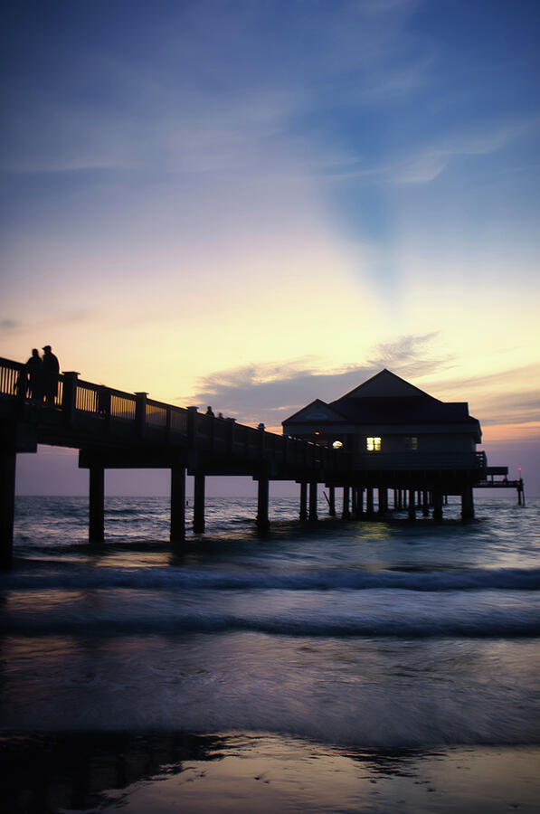 Twilight Embrace of Serenity at the Pier Photograph by Portia Olaughlin