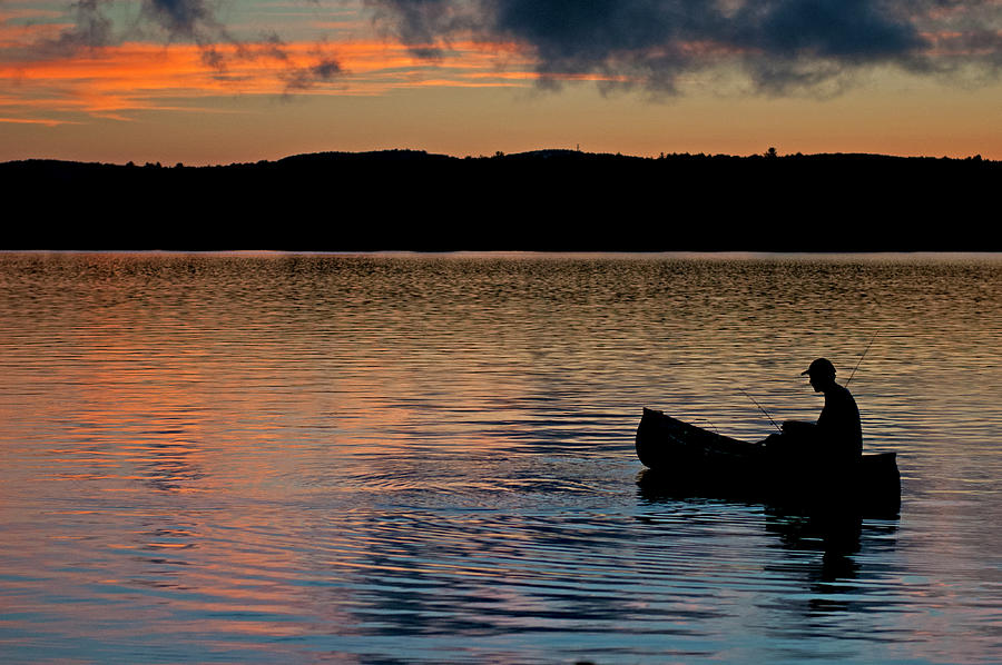 Twilight Fishing Photograph by Paul Mangold