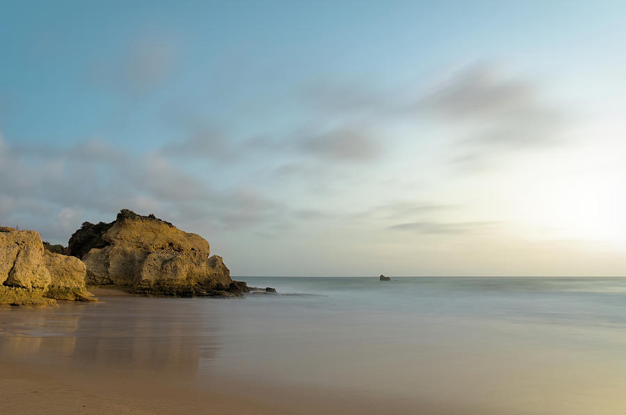 Twilight in Chiringuitos beach with long exposure Photograph by Angelo DeVal