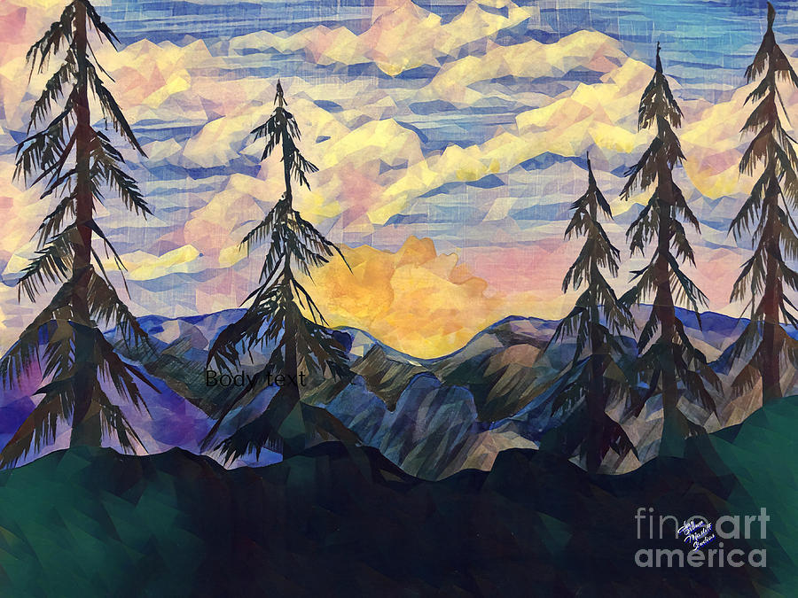 Twilight in the Rockies Mixed Media by Mastiff Studios