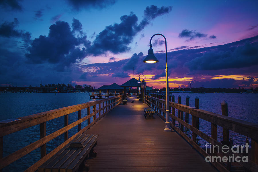 Twilight on the Pier Photograph by Robert Stanhope