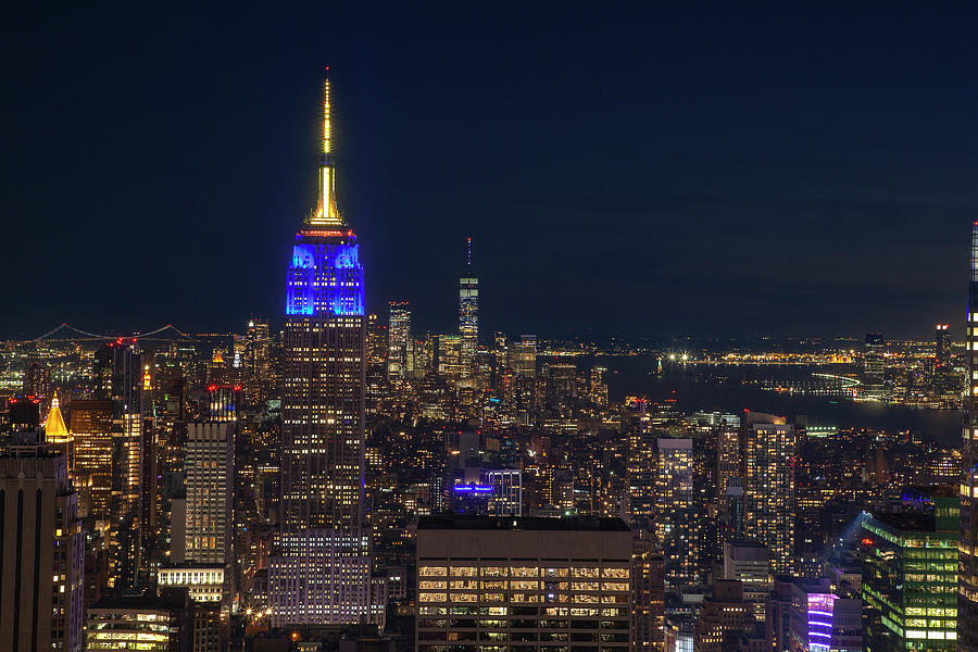 Twilight over New York City Photograph by Andrew Soundarajan