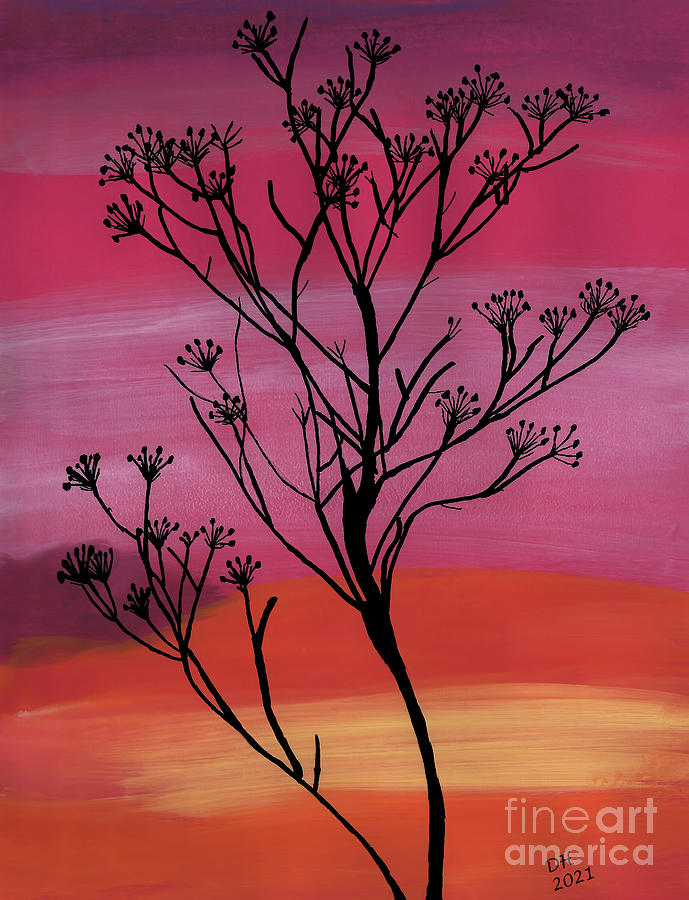 Twilight Sky Painting by D Hackett