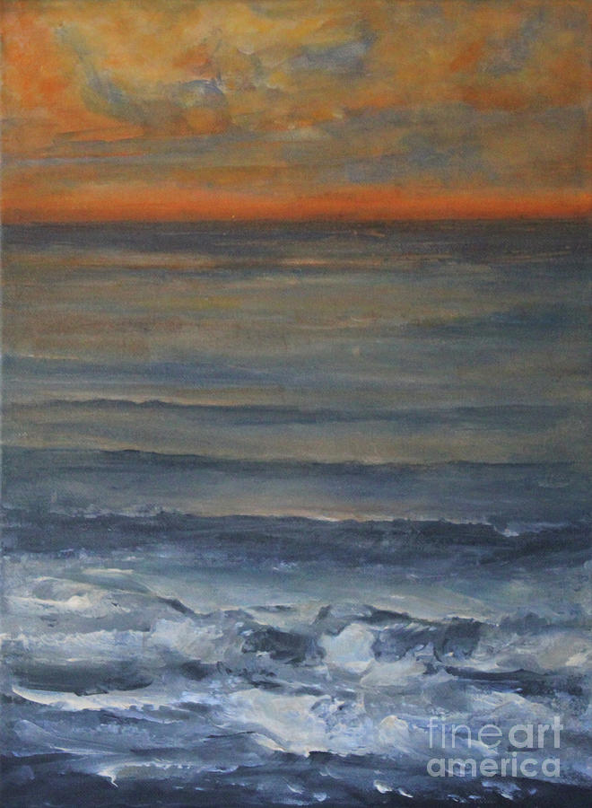 Twilight Sky Painting by Jane See