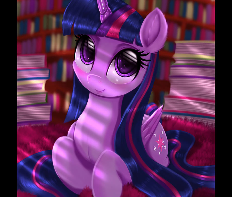 Twilight Sparkle Long Hair Comforter Painting by Rosie Jackson | Fine ...