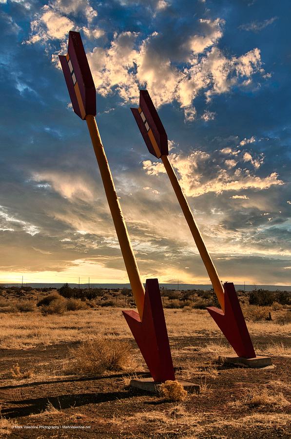 Twin Arrows Route 66 Arizona Photograph by Mark Valentine