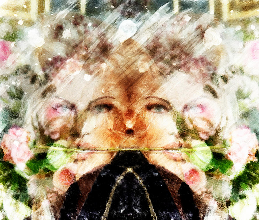 Twin Hypnotic Gaze Digital Art by Andrea Barbieri