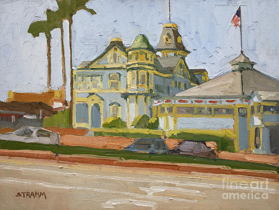 Twin Inn - Carlsbad, California Painting by Paul Strahm