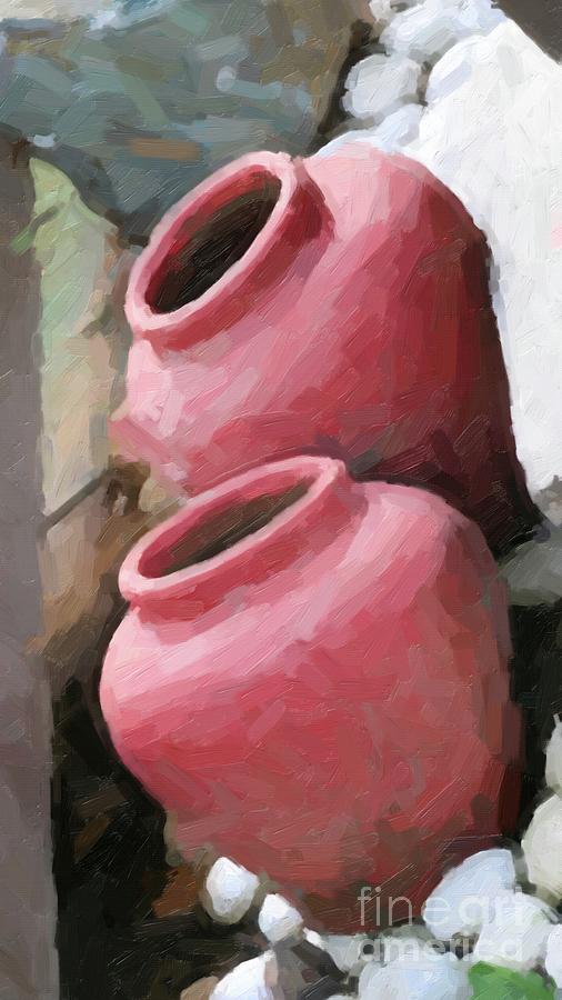 Twin Jars Digital Art