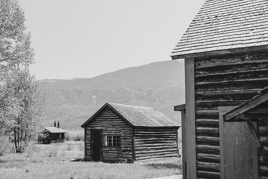 Twin Lakes Historic Village Black And White Photograph by Dan Sproul
