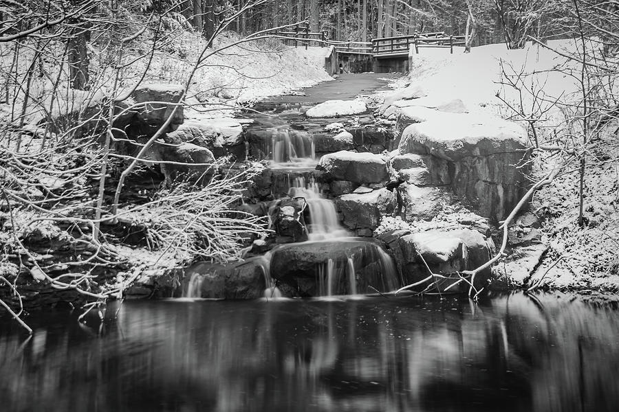 Twin Lakes Park - BW2 Photograph by Michael Hills
