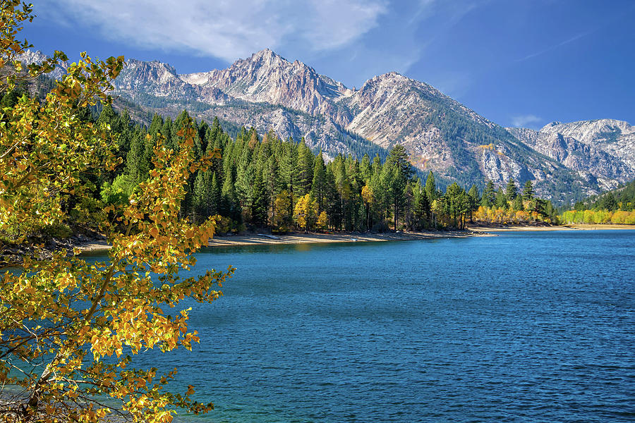 Twin Lakes Wrapped in Autumn Photograph by Lynn Bauer