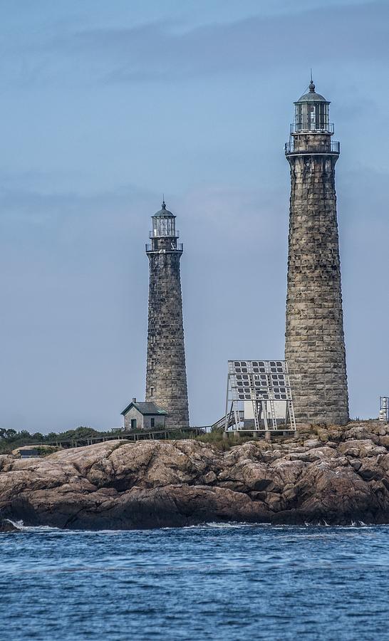 Twin Lighthouses Photograph by Robert Hayes