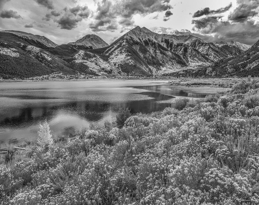 Twin Peaks at Twin Lakes, Colorado Photograph by Tim Fitzharris