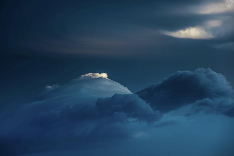 Cloudy Photograph - Twin Peaks by Az Jackson