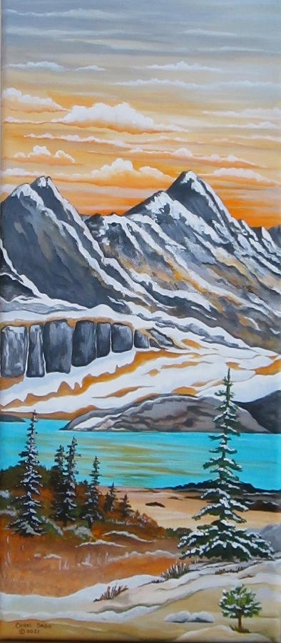Twin Peaks Painting by Carol Sabo
