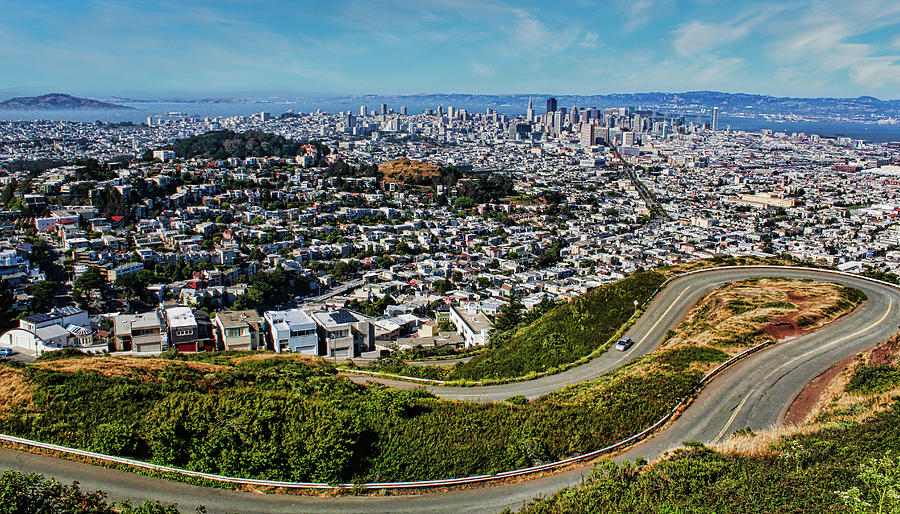 Twin Peaks Overlook of San Francisco Photograph by Judy Vincent