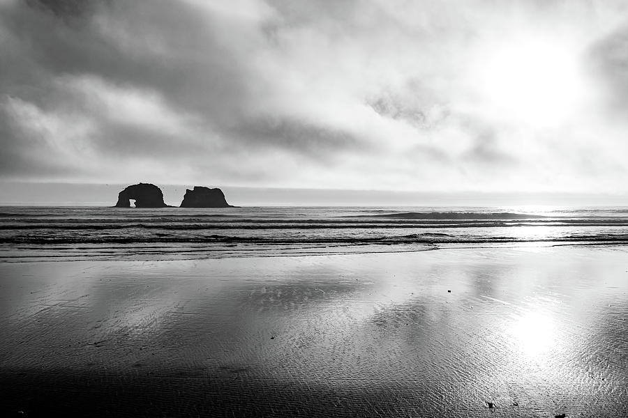 Twin Rocks Photograph by Mary Hone