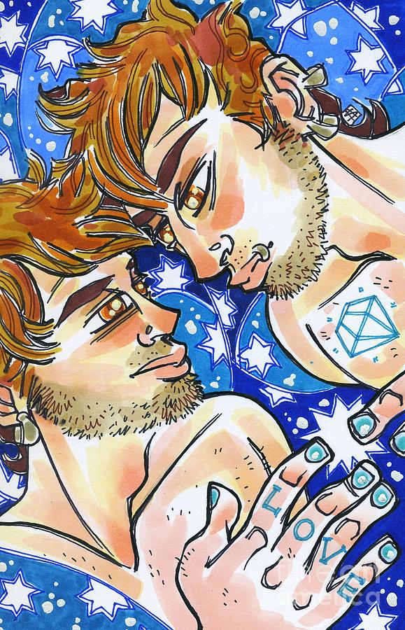Twin Stars Drawing by Shannon Hedges