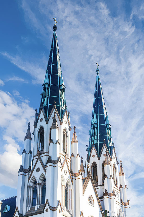 Twin Steeples on White Church Photograph by Darryl Brooks