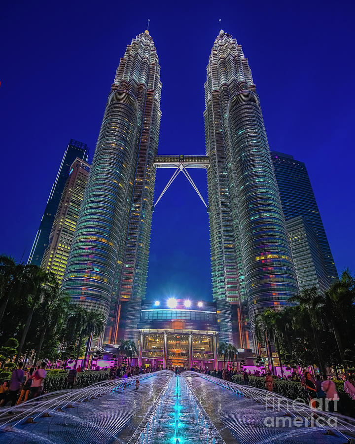 Twin Towers, Kuala Lumpur Photograph by Mark Lent