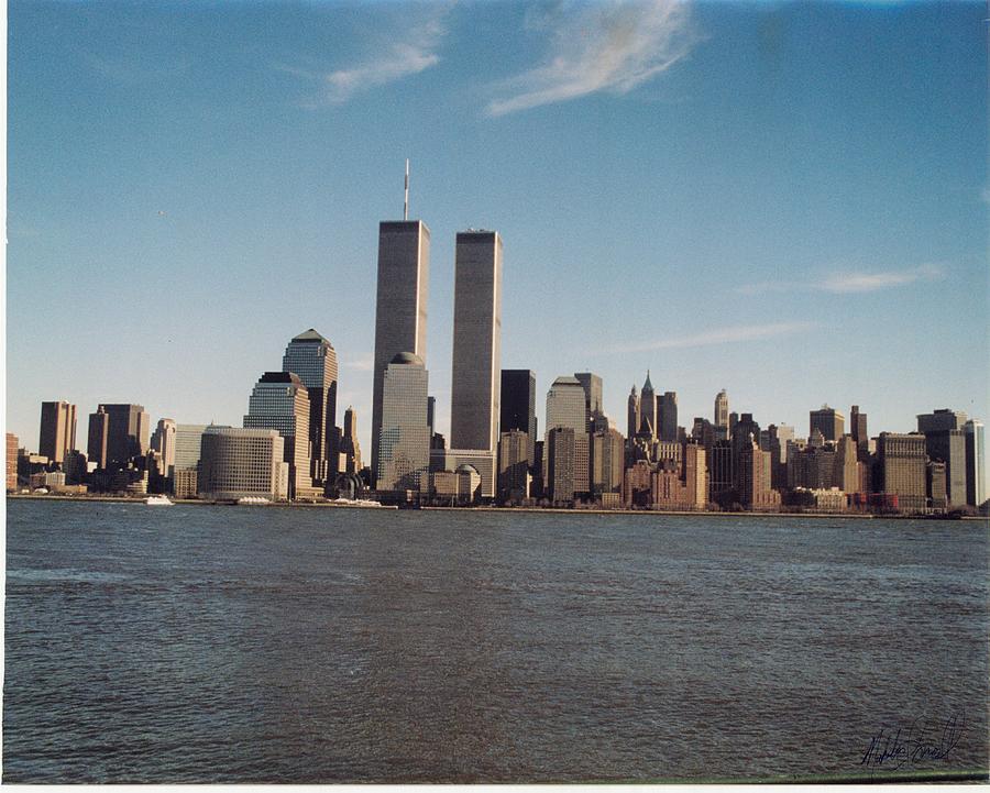 Twin Towers Original Color Film Photograph by Nicholas Small
