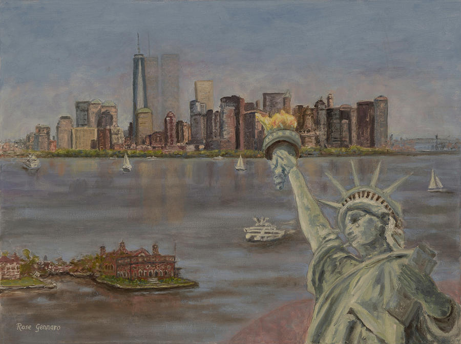 Twin Towers Remembered Painting by Rose Gennaro - Fine Art America