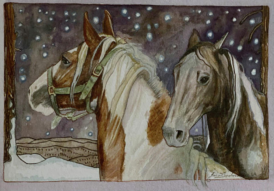 Christmas Painting - Twinkle by Susie Gordon