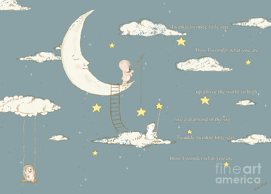 Twinkling Little  Stars Digital Art by Sandra Clark
