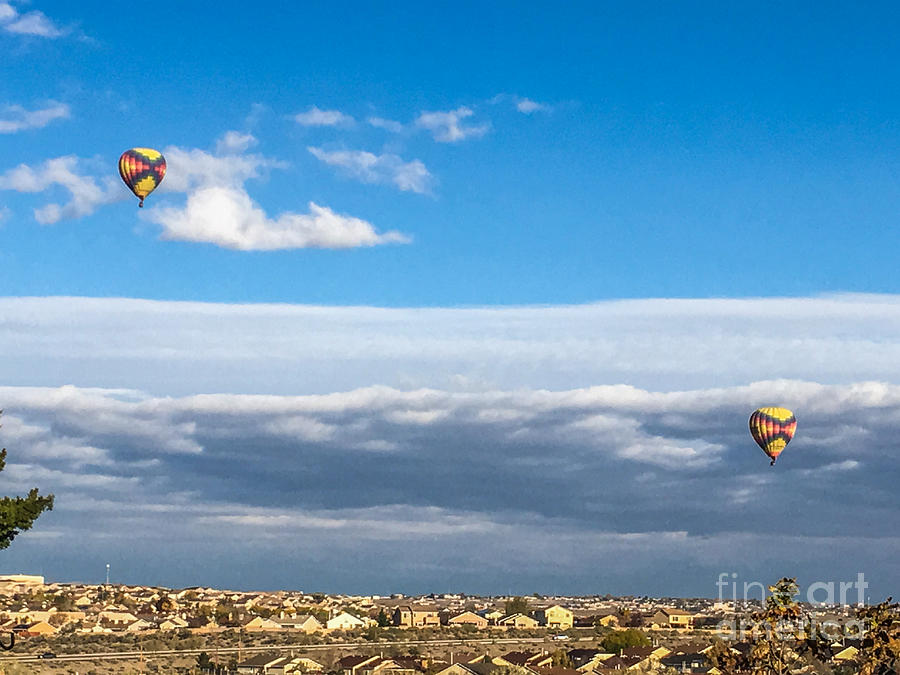 Twins Over Albuquerque Photograph by Valerie Valentine